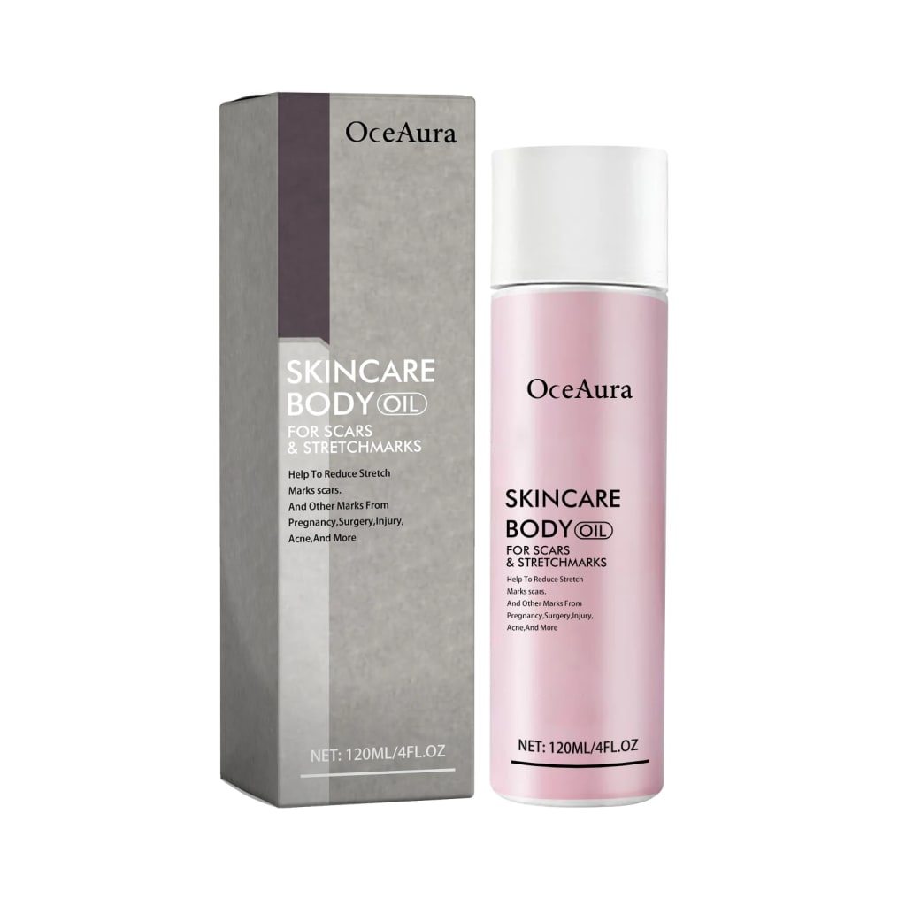 Oceaura Body Skin Care Oil Non-greasy Reduce Scars and Stretch Marks Fade Wrinkles Improve Skin Texture Smoothing Body Oil